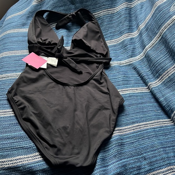 kate spade Swim Kate Spade New York Heart Buckle Halter One Piece Swimsuit Poshmark